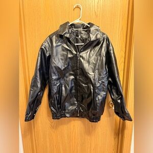 Kohl's Women's Black Faux Leather Jacket